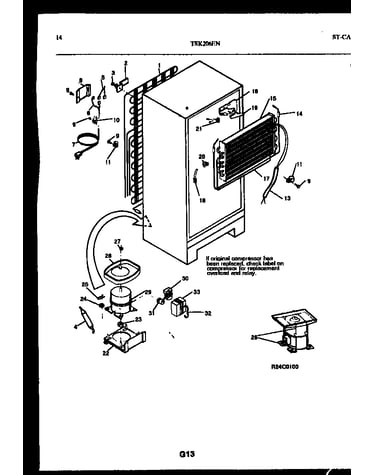 System and automatic defrost parts