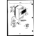 Kelvinator TSI206EN4D system and automatic defrost parts diagram