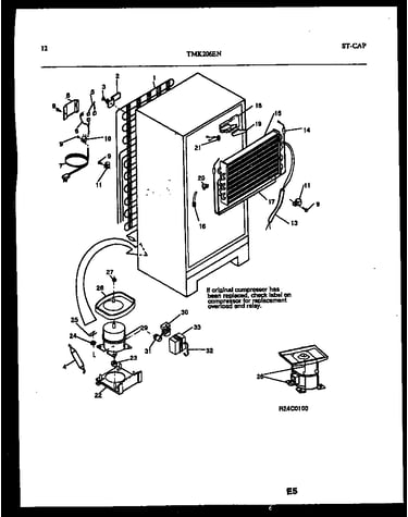 System and automatic defrost parts