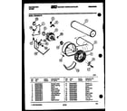 Kelvinator DEC300G1W motor and blower diagram