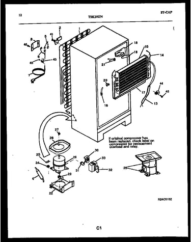 System and automatic defrost parts