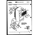 Kelvinator TPK140JN1W system and automatic defrost parts diagram