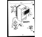 Kelvinator TPK160JN0D system and automatic defrost parts diagram