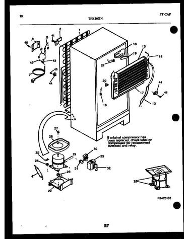 System and automatic defrost parts