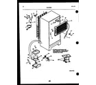 Kelvinator TGK190JN0W system and automatic defrost parts diagram