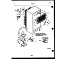 Kelvinator TGK210JN0W system and automatic defrost parts diagram