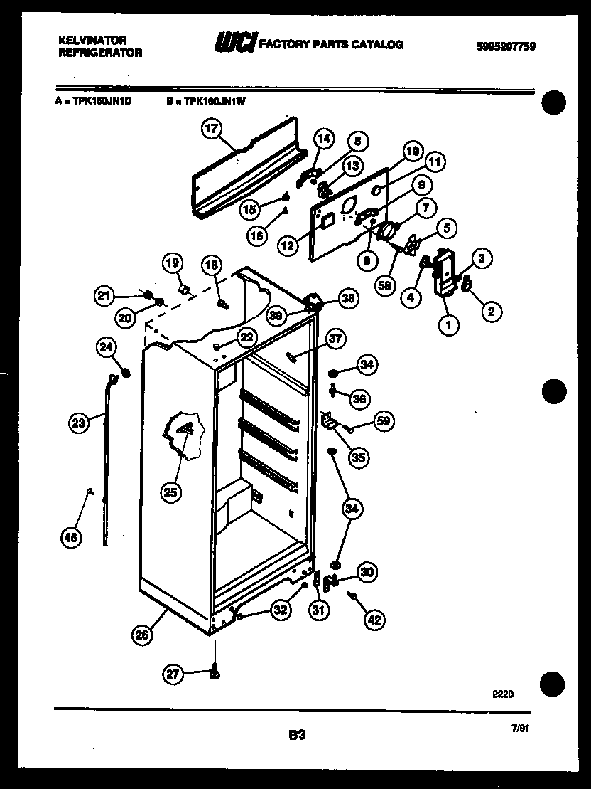 CABINET PARTS