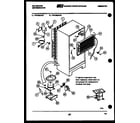 Kelvinator TPK160JN1D system and automatic defrost parts diagram