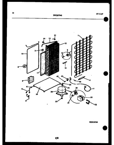 System and automatic defrost parts