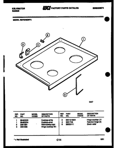 Cooktop parts