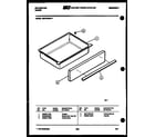 Kelvinator REP375GD4 drawer parts diagram