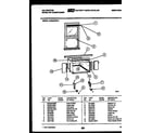 Kelvinator KAS244P2K1 cabinet and installation parts diagram