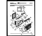Kelvinator KAC084P7A1 cabinet parts diagram