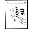 Kelvinator FSK190JN1W shelves and supports diagram