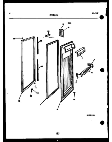 Refrigerator door