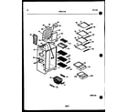 Kelvinator FGW240JN1W shelves and supports diagram