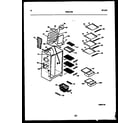 Kelvinator FGW240JN1D shelves and supports diagram