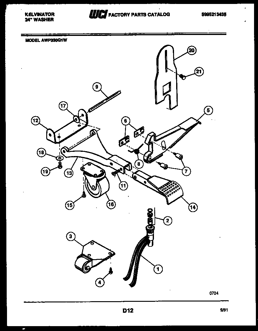 PORTABLE WASHER COMPONENTS