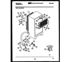 Kelvinator TMK180EN3D system and automatic defrost parts diagram