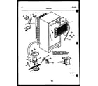 Kelvinator TSX130HN0D system and automatic defrost parts diagram