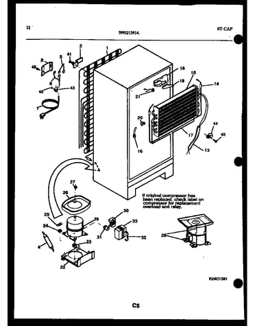System and automatic defrost parts