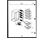 Kelvinator FGI220JN1W shelves and supports diagram