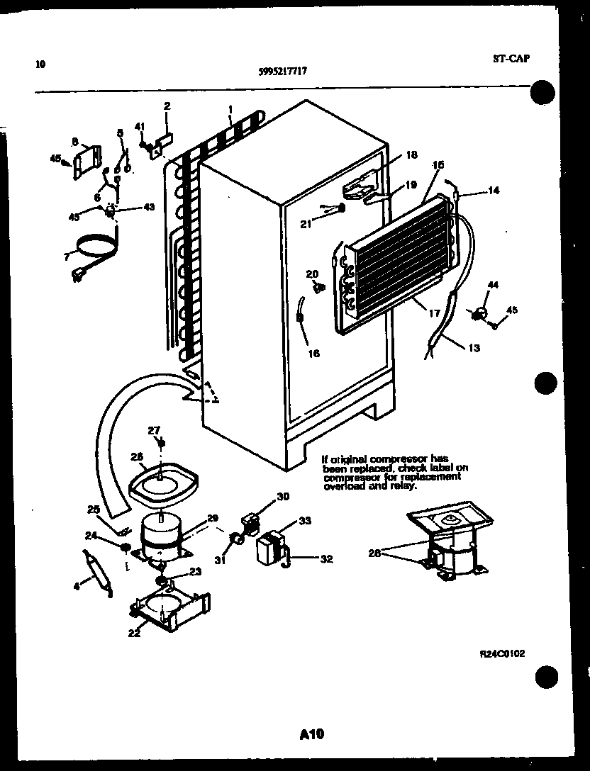 System and automatic defrost parts