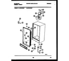 Kelvinator UFS133FM4W cabinet parts diagram