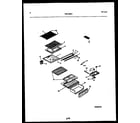 Kelvinator TSX130HN1D shelves and supports diagram
