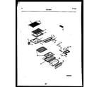 Kelvinator TSX130HN1T shelves and supports diagram