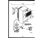 Kelvinator TSX130HN1D system and automatic defrost parts diagram