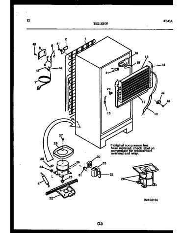 System and automatic defrost parts