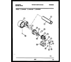Kelvinator DEA500G3D motor and blower parts diagram