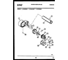Kelvinator DGA500G3W motor and blower parts diagram