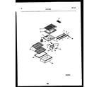 Kelvinator THK150JN1D shelves and supports diagram