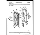 Kelvinator UFS160FM6W door parts diagram