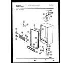Kelvinator UFS160FM6W cabinet parts diagram