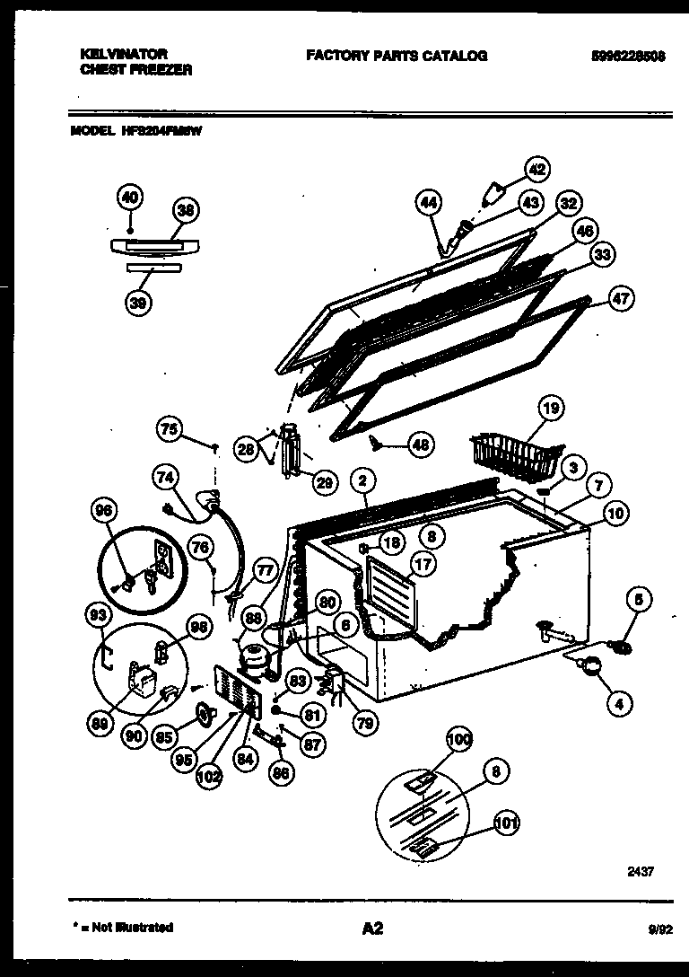 Chest freezer parts