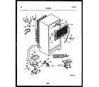 Kelvinator TPK210KN0D system and automatic defrost parts diagram