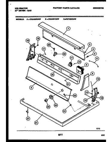 Console and control parts