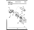 Kelvinator DET250K1W motor and blower parts diagram
