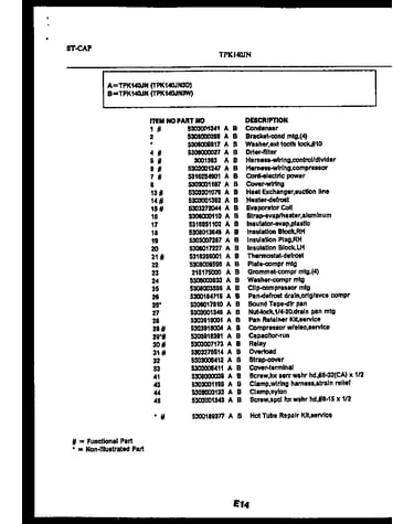 System and automatic defrost parts