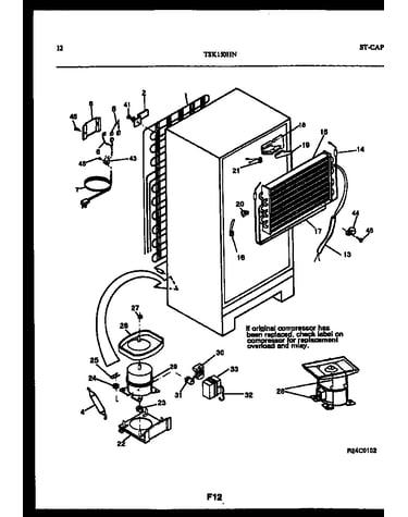 System and automatic defrost parts