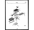 Kelvinator TPK160JN3W shelves and supports diagram
