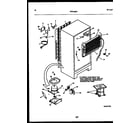 Kelvinator TPK160JN3W system and automatic defrost parts diagram