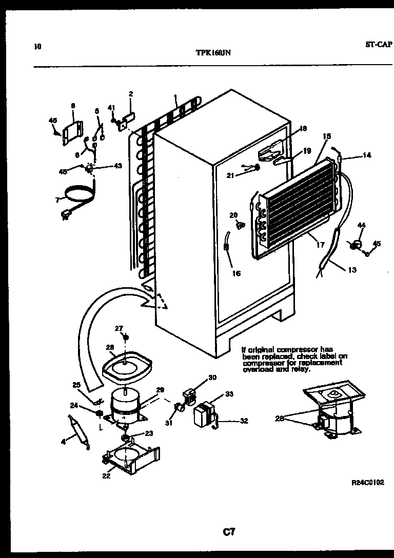 System and automatic defrost parts