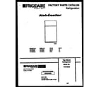 Kelvinator TPK160HN2W cover page diagram