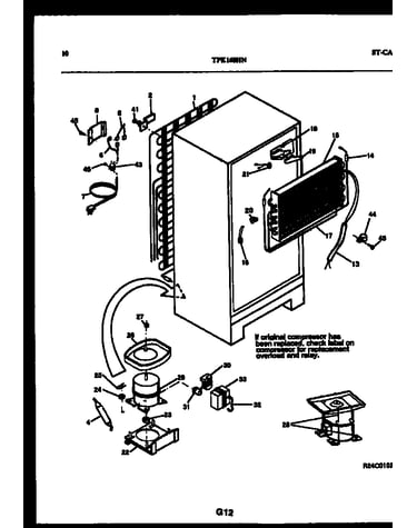 System and automatic defrost parts