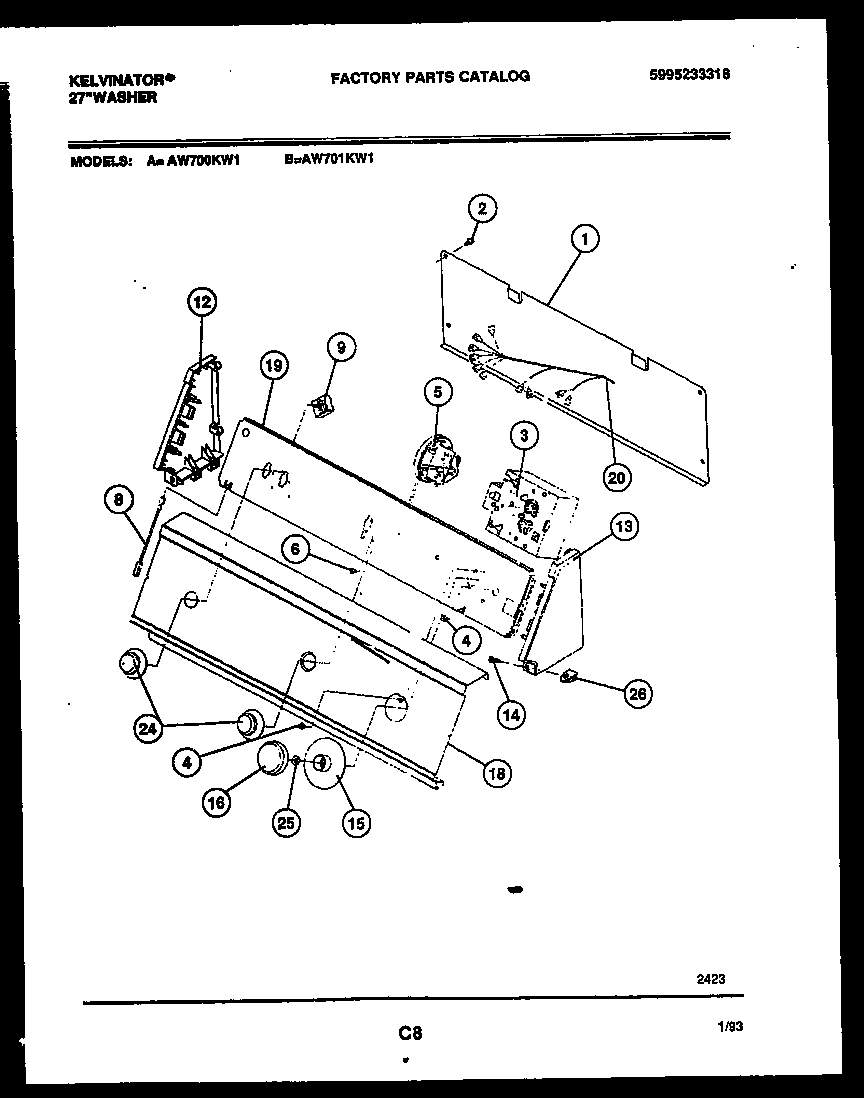 CONSOLE AND CONTROL PARTS