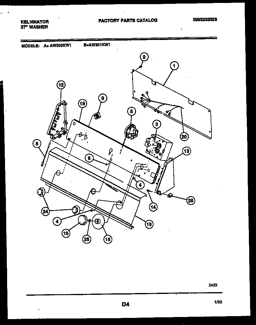 CONSOLE AND CONTROL PARTS